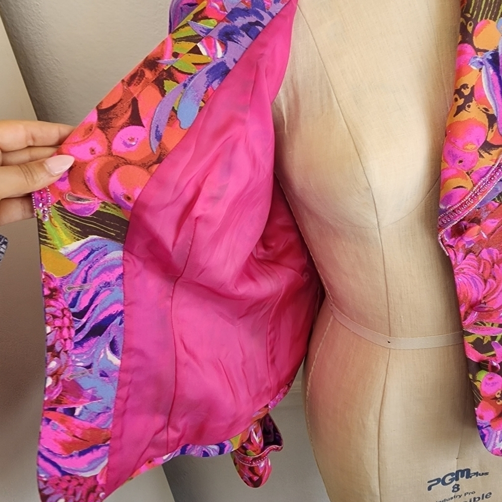 Escada | Floral printed Blazer size 40‎ - Picture 7 of 11